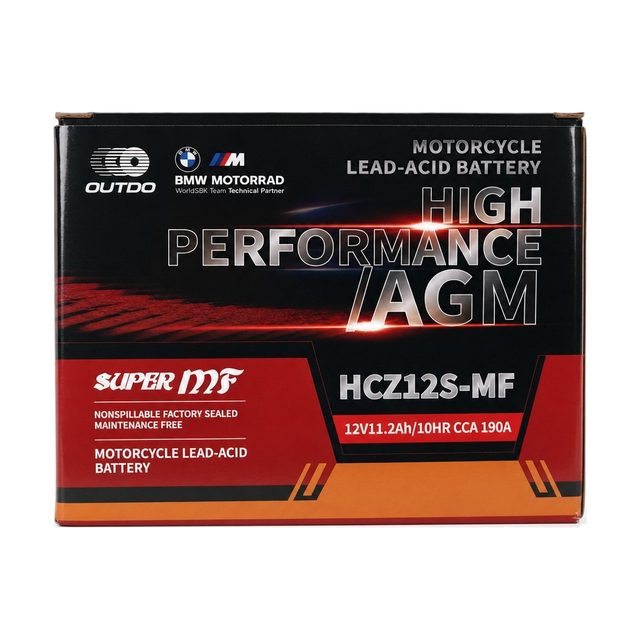 OUTDO HCZ12S-MF: una altra vista de la bateria i de l'etiqueta