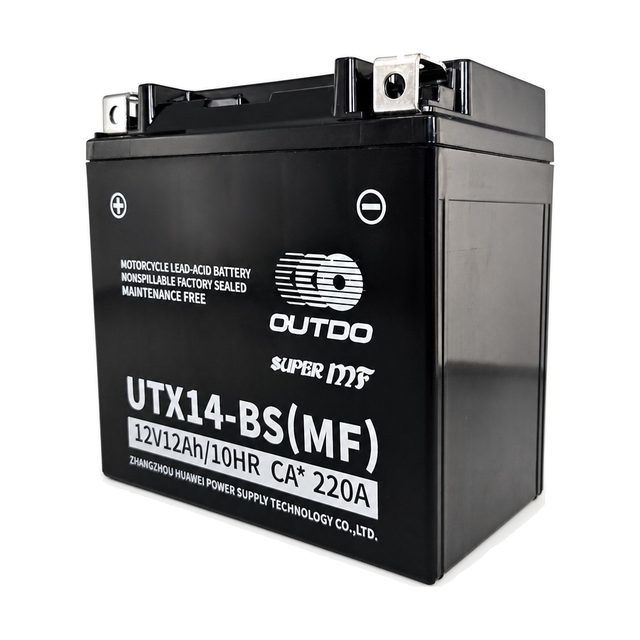 OUTDO UTX14-BS: una altra vista de la bateria i de l'etiqueta