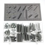 Joc assortit de 200 pcs de molles d'extensió i compressió en diferents mesures