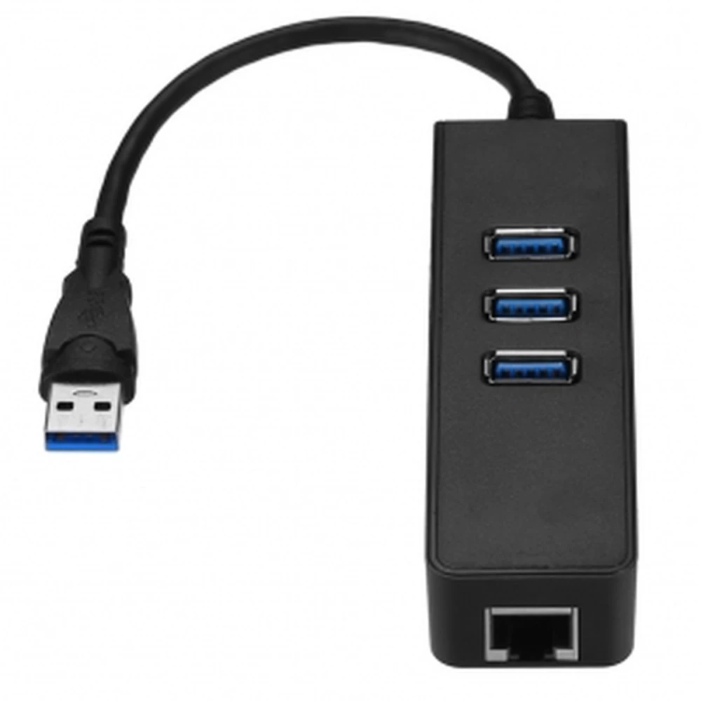 Adaptador Ethernet Gigabit RJ45 de 3 ports USB 3.0 per a PC i Mac