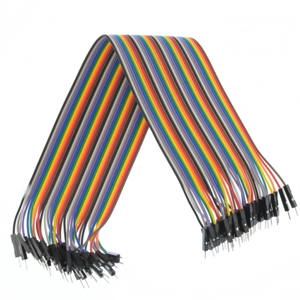 40pcs Cable Dupont mascle mascle 30 cm per Arduino Breadboard