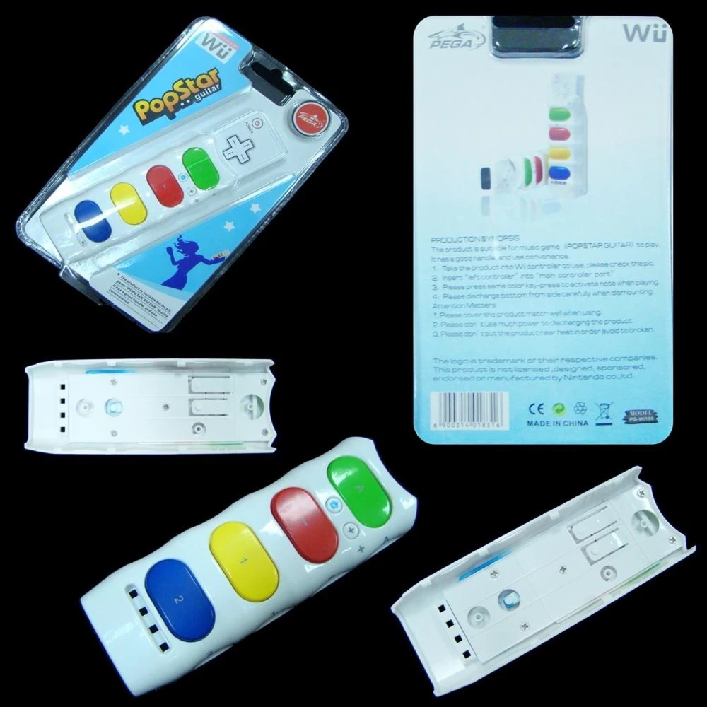 Accessori Popstar Guitar Wii compatible i fàcil d'instal·lar per al teu comandament Wii