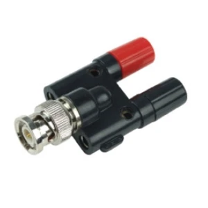 Adaptador BNC mascle a 2 connectors femella 4mm AD4246 d'Amass