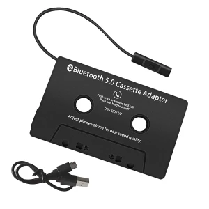 Adaptador de casset Bluetooth per a cotxe amb mans lliures i Bluetooth 5.0