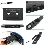 Adaptador de casete bluetooth para coche con controles visibles