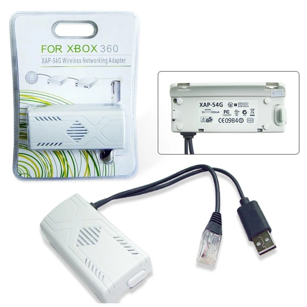 Adaptador de xarxa sense fil Xbox 360 compatible per a connexió WiFi estable