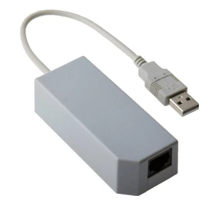 Adaptador de xarxa USB 2.0 Nintendo Wii per a connexió per cable ràpida i estable