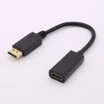 Adaptador DisplayPort mascle a HDMI femella per a connexió audiovisual