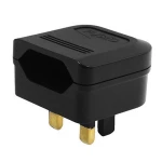 Adaptador d'endoll euro a UK amb fusible - Conversor de 2 pins a 3 pins