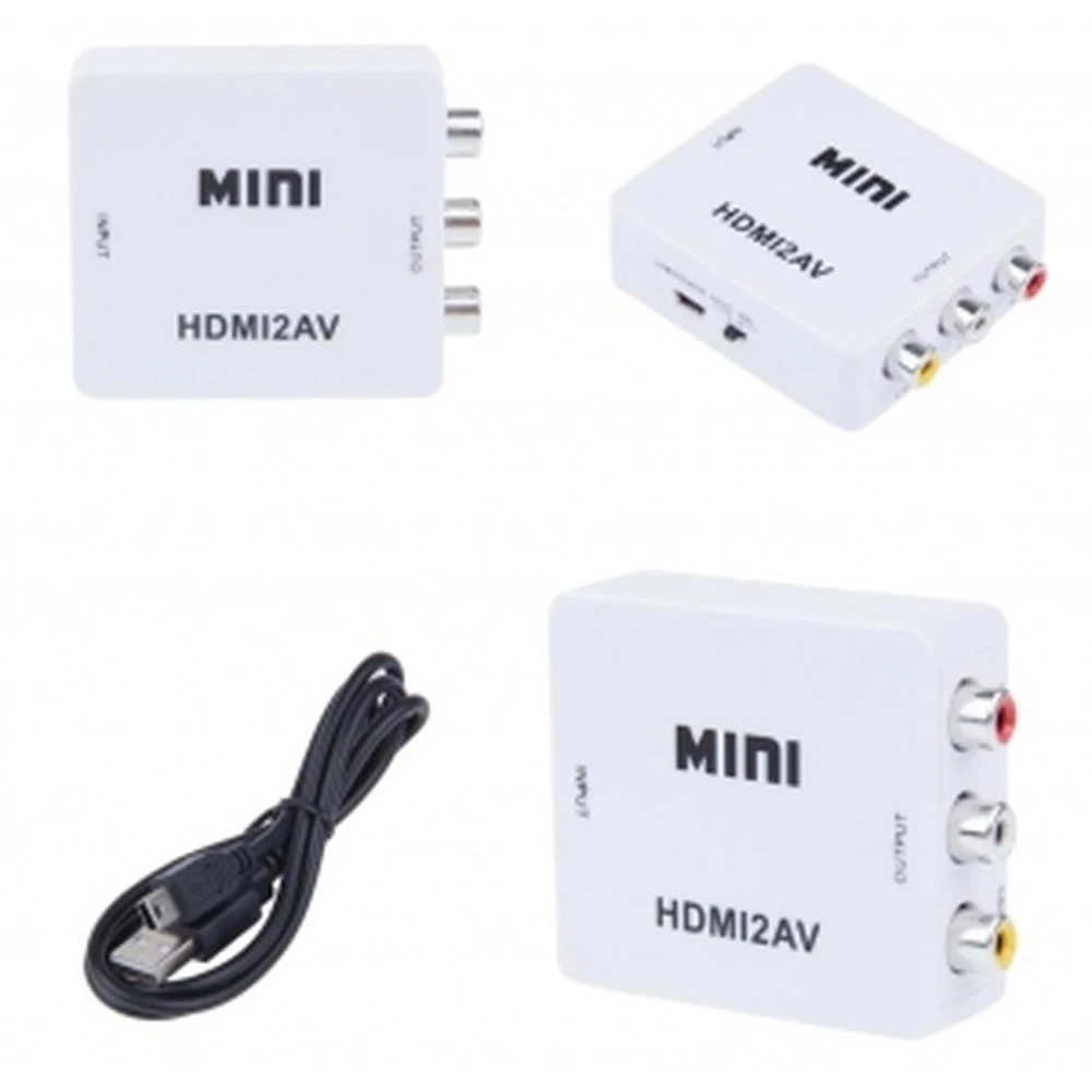 Adaptador HDMI a RCA - Conversor de senyal HDMI a AV RCA NTSC/PAL Satkit