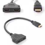 Adaptador HDMI mascle a 2 sortides HDMI femella splitter satkit