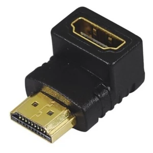 Adaptador HDMI mascle a HDMI femella angle 90º per a connexions compactes