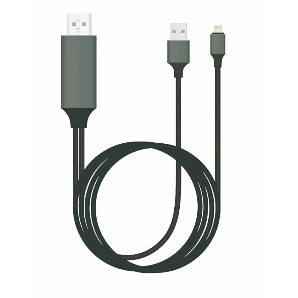 Adaptador Lightning a HDMI per a iPhone - Cable HDTV Apple compatible amb iOS