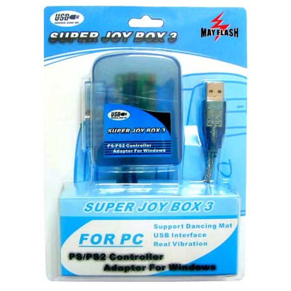 Adaptador comandament PS2 a PC Super Joy Box Pro 3 de Mayflash amb USB