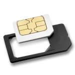 Adaptador MicroSIM a SIM negre flexible per a iPhone i iPad