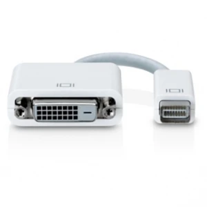 Adaptador Mini DVI a DVI per connectar monitors i projectors en Mac i PC