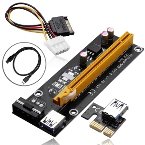 Adaptador PCI-E 1x a 16x per a mineria amb USB 3.0 - Satkit