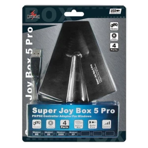 Adaptador Super Joybox 5 Pro PS2 a PC amb 4 pads compatible amb Windows