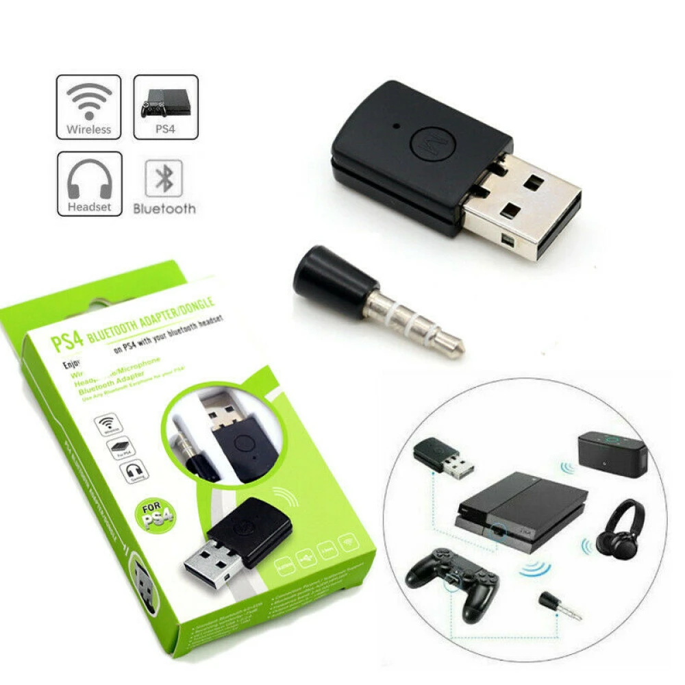 Adaptador USB Bluetooth PS4 per a auriculars amb micròfon 4.0