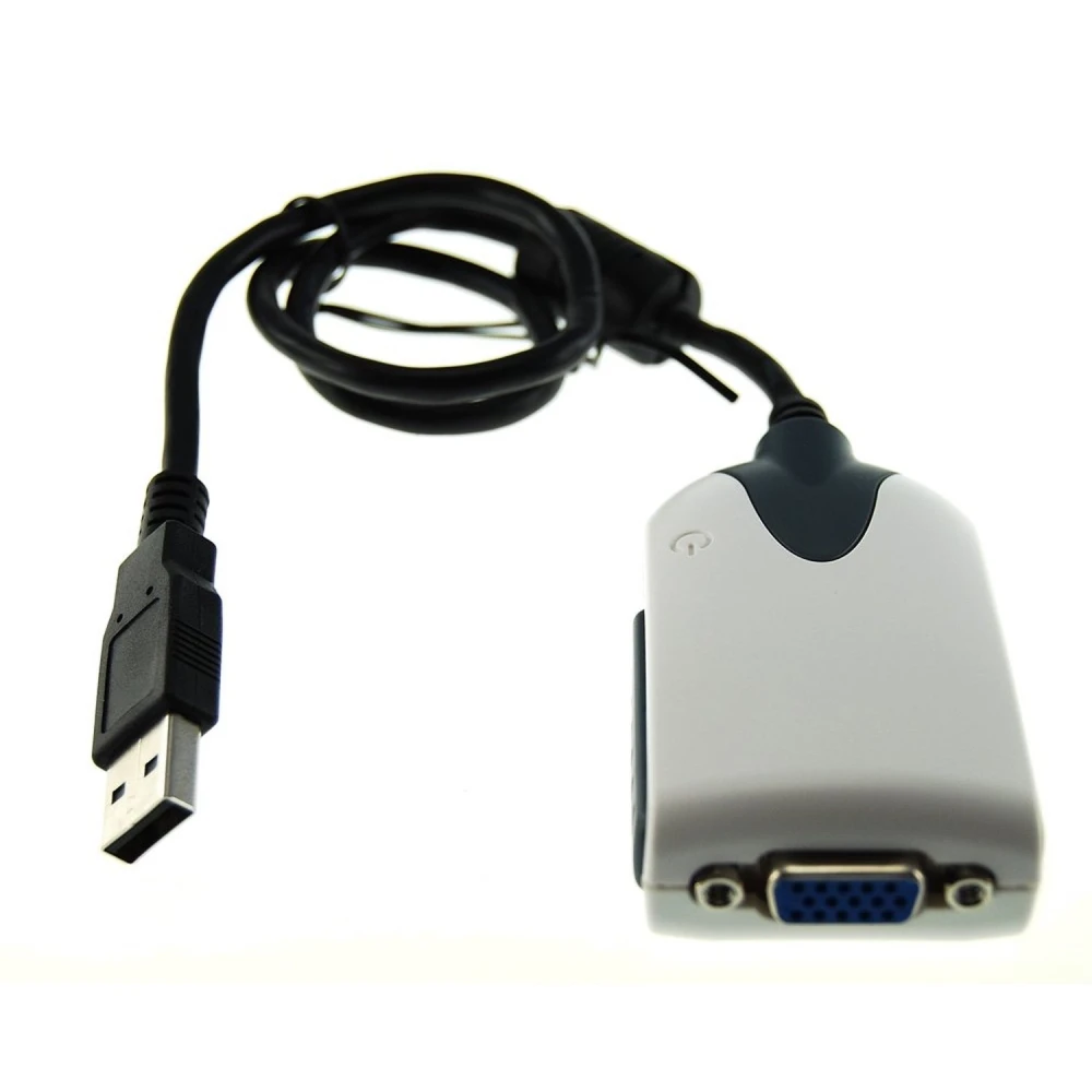 Adaptador VGA USB per a pantalla addicional compatible amb Windows i Linux