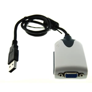 Adaptador VGA USB per a pantalla addicional compatible amb Windows i Linux