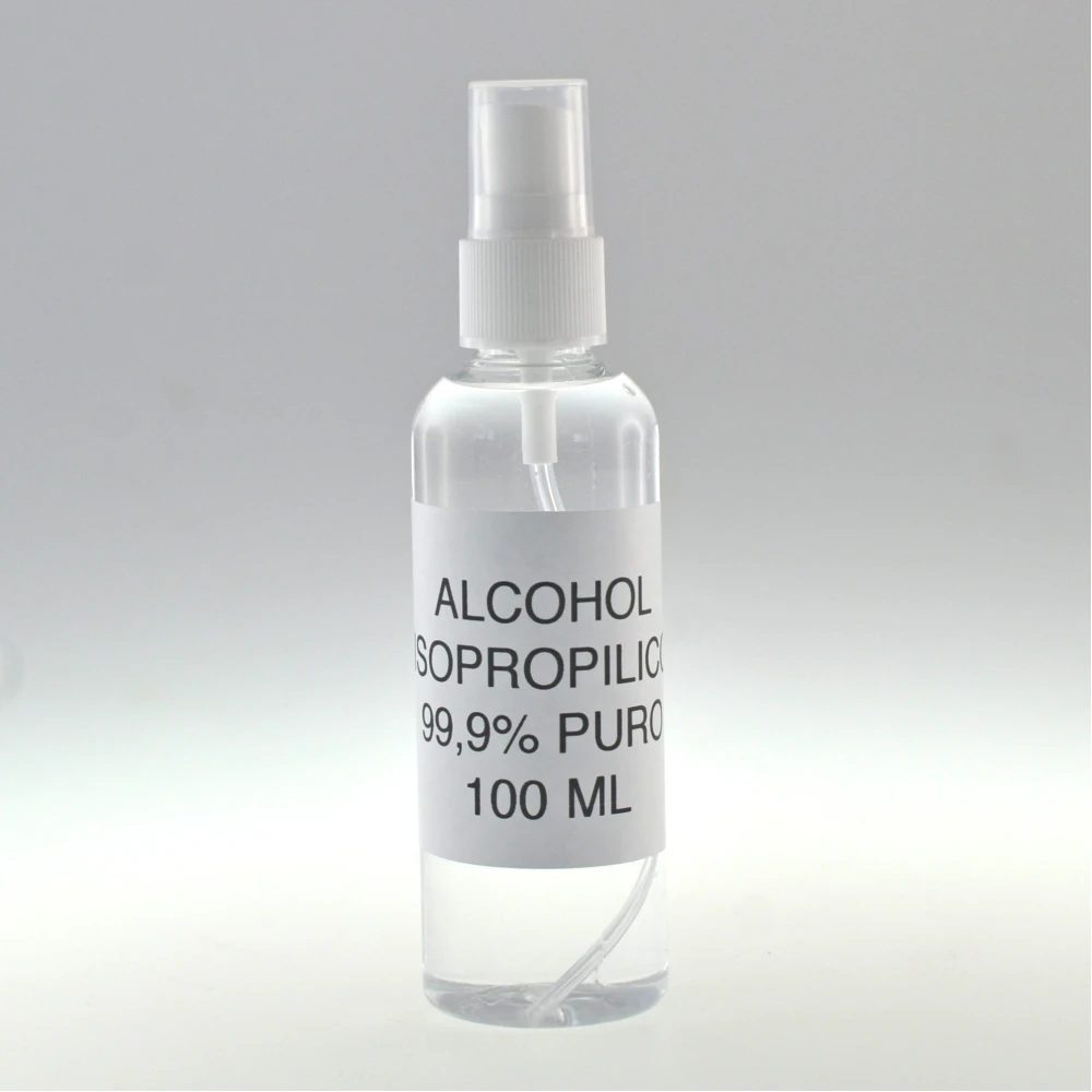 Alcohol isopropílic 100 ml amb vaporitzador per a neteja i desinfecció