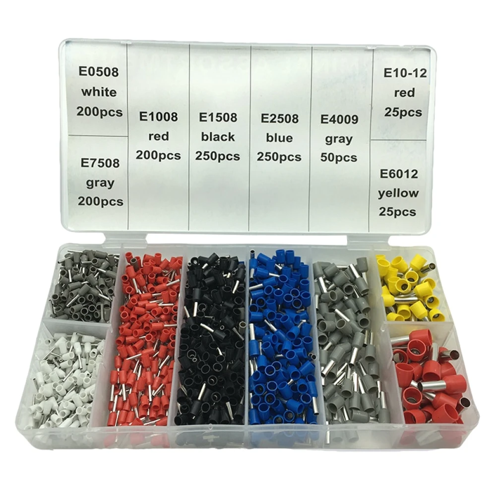 Alicates de crimpatge amb terminals 0.25-10 mm² - Kit de 1200 peces