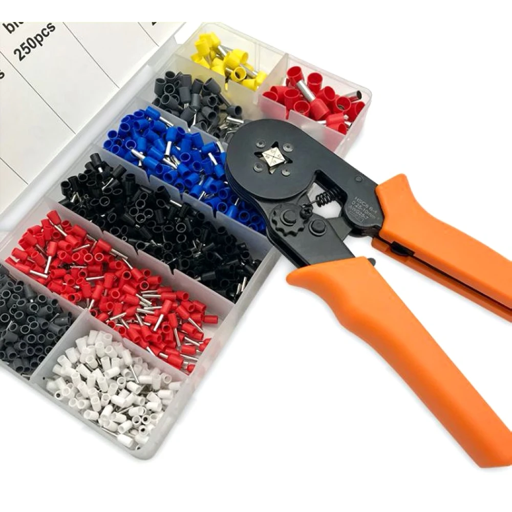 Alicates de crimpatge amb terminals 0.25-10 mm² - Kit de 1200 peces