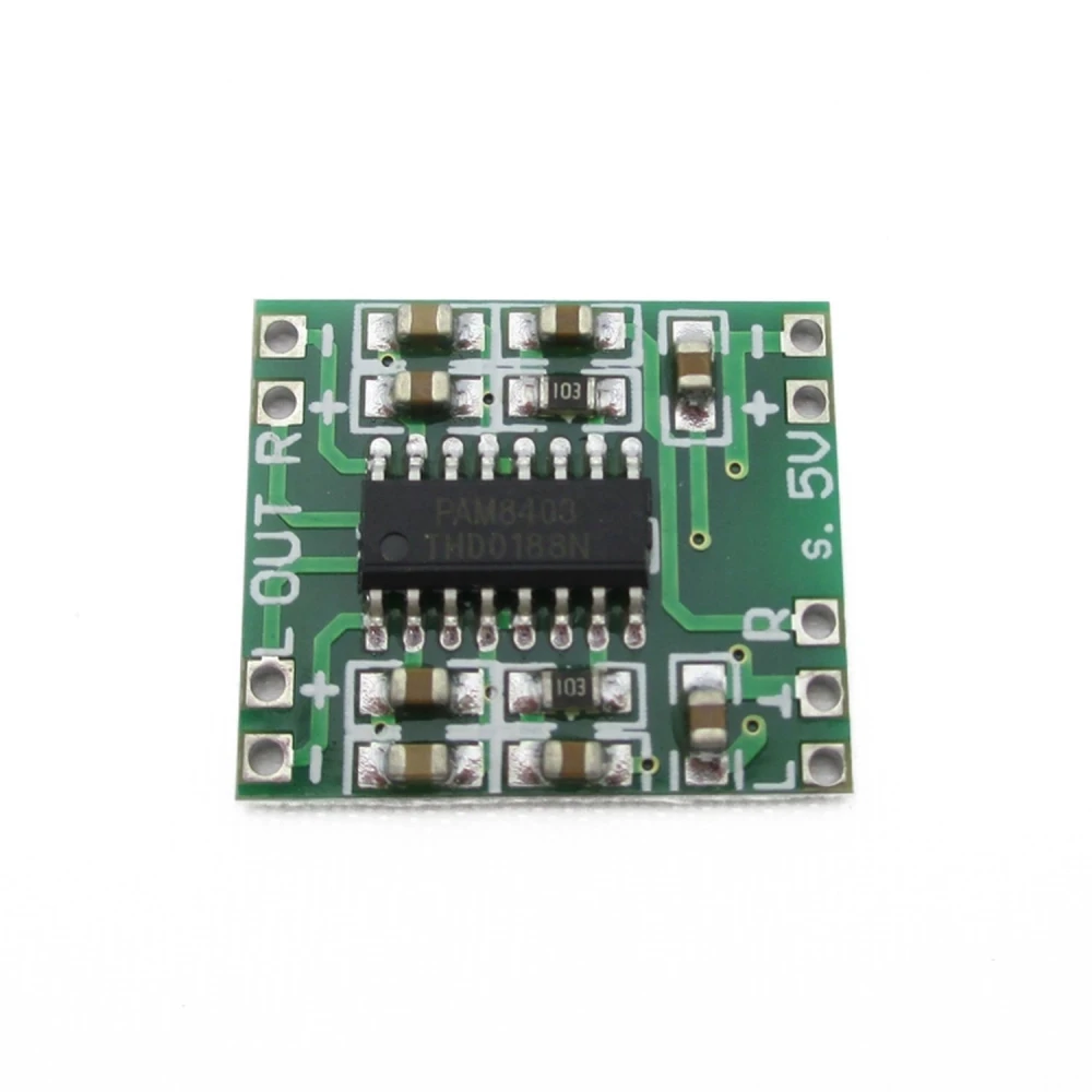Amplificador estèreo PAM8403 3W + 3W per a Arduino i microcontroladors