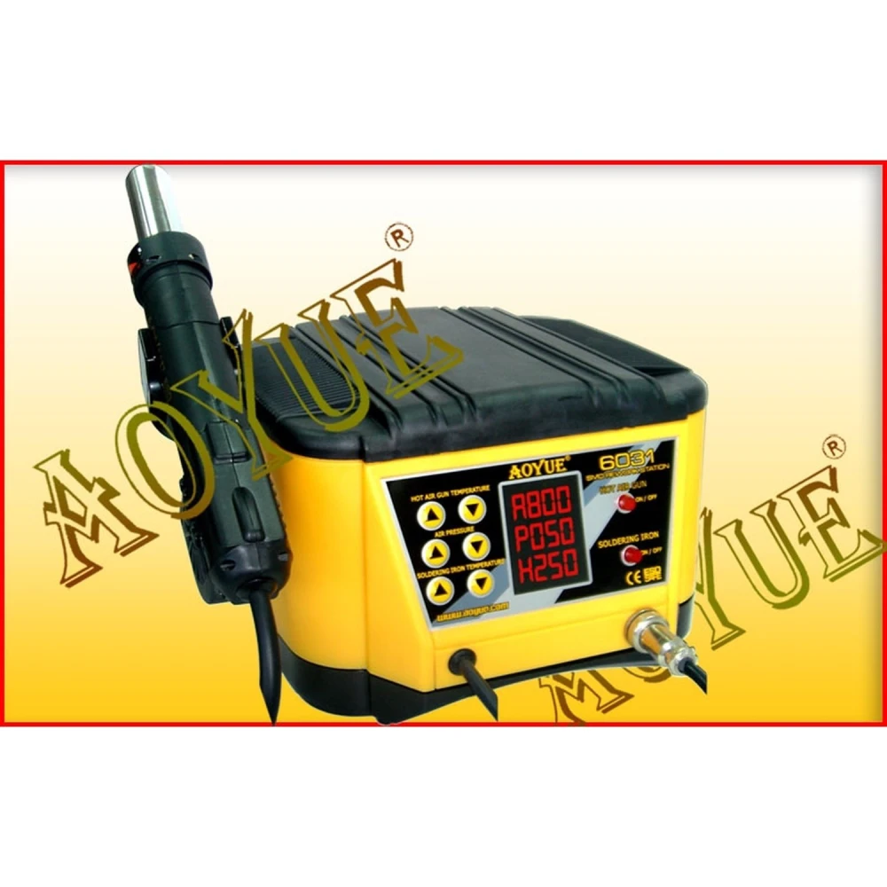Aoyue 6031 Sirocco Series estació de reparació professional 2 en 1