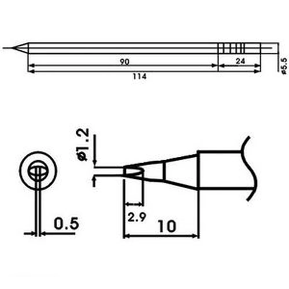 Aoyue LF-12D punta de soldador amb resistència inclosa per a soldadors Aoyue