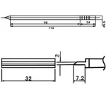 Aoyue LF-1404 punta de soldador amb resistència inclosa per a estacions de soldadura