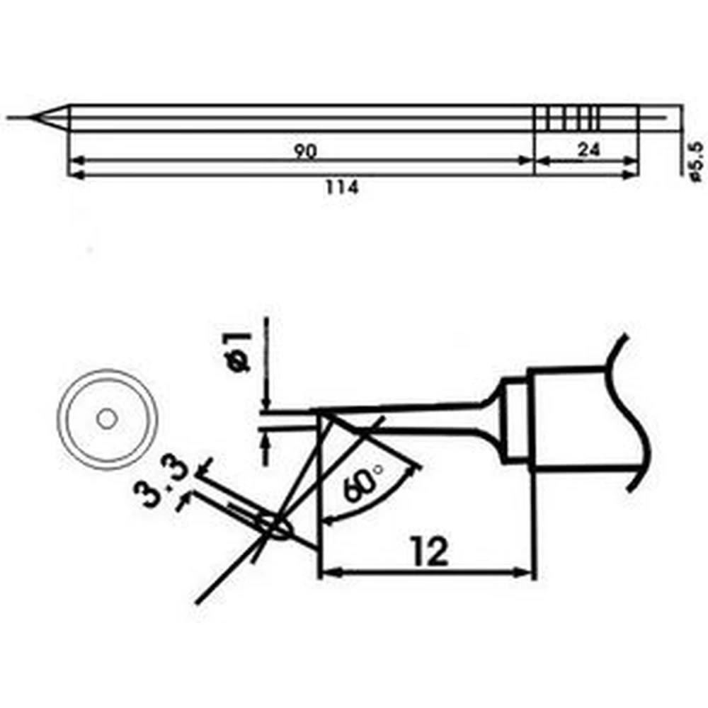 Aoyue LF-1C punta de soldador amb resistència inclosa per a estacions de soldadura