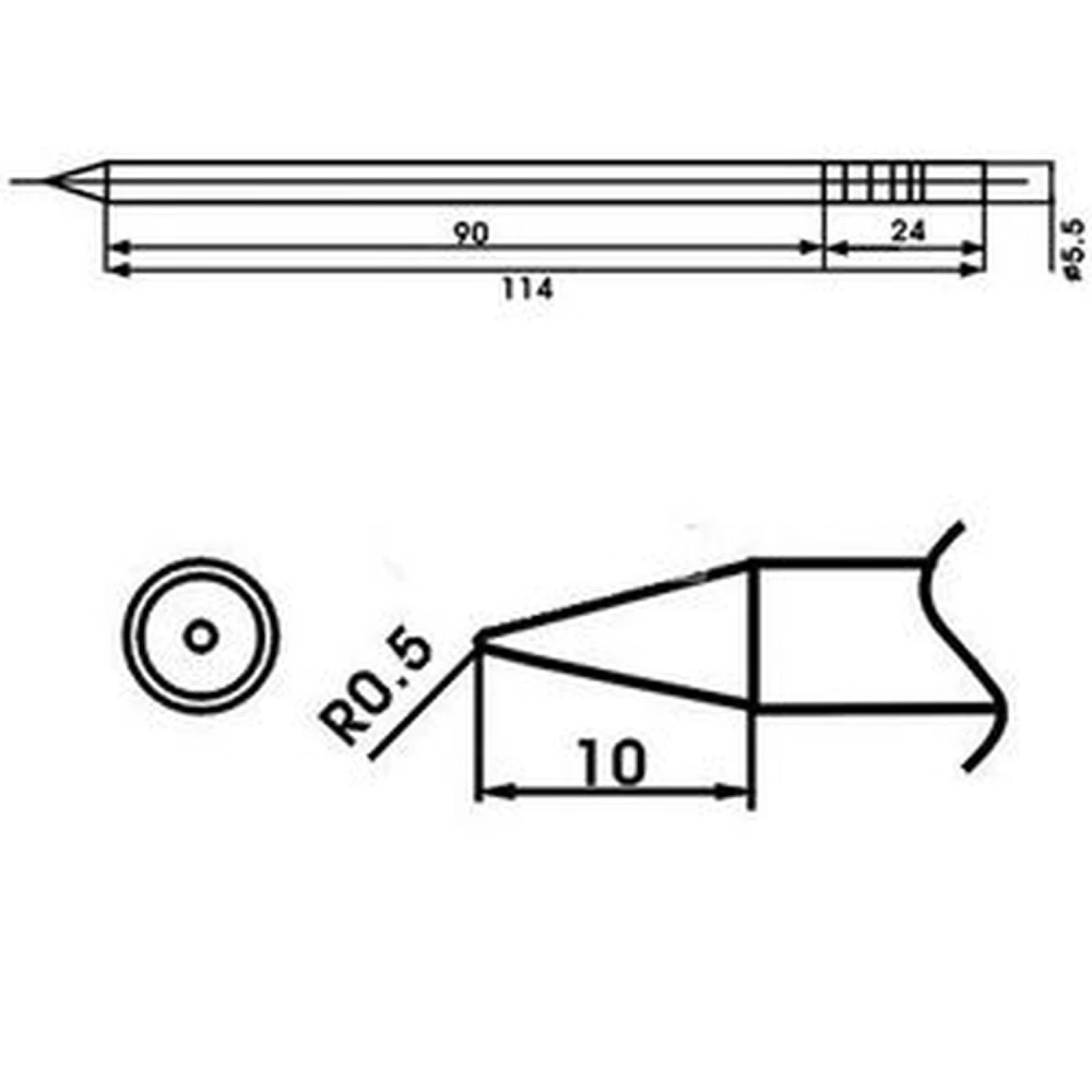 Aoyue LF-2B punta de soldador amb resistència inclosa per a estacions de soldadura