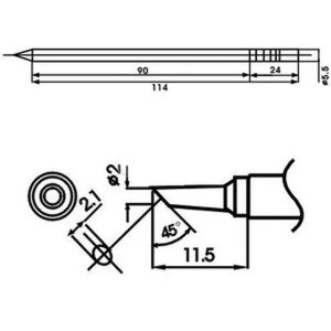 Aoyue LF-2BC punta de soldador amb resistència inclosa per a soldadura professional