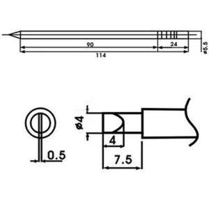 Aoyue LF-4D punta de soldador amb resistència inclosa per a estacions de soldadura