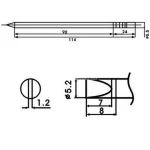 Aoyue LF-52D punta de soldador amb resistència inclosa per a estacions de soldadura