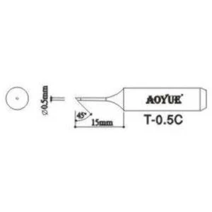 Aoyue T0,5c punta de soldador de recanvi per a estacions Aoyue