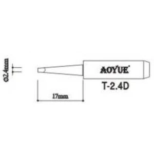 Aoyue T2,4d punta de soldador de recanvi per a estacions Aoyue