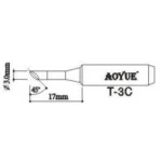 Punta de soldador de recanvi Aoyue T3c per a estacions de soldadura