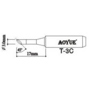 Punta de soldador de recanvi Aoyue T3c per a estacions de soldadura