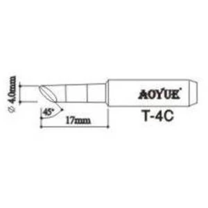 Punta de recanvi original Aoyue T4c per a estacions de soldadura