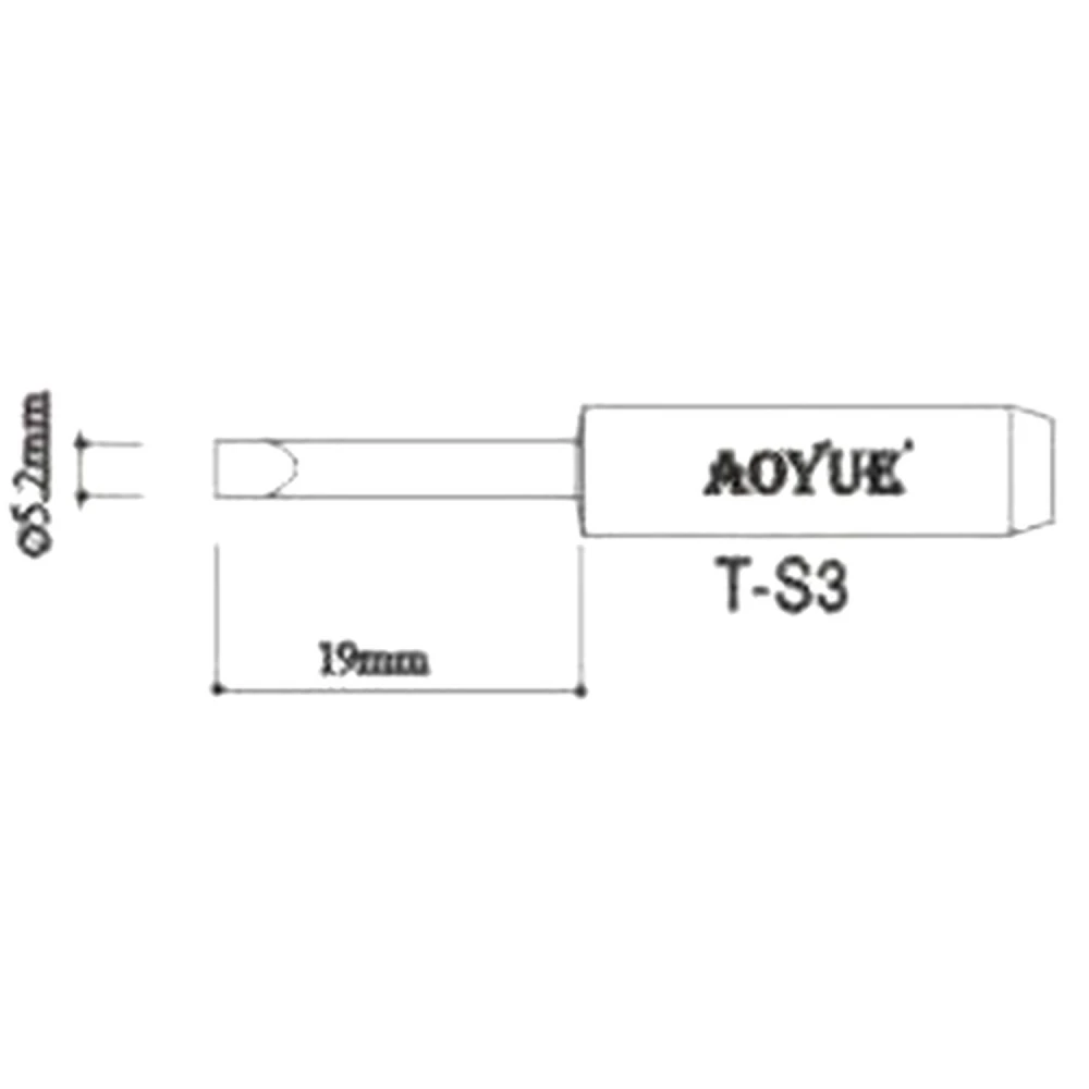 Punta de soldador de recanvi Aoyue TS3 per a estacions de soldadura