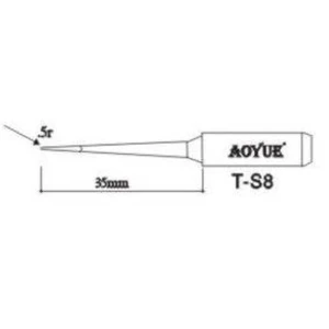 Punta de recanvi Aoyue TS8 compatible amb estacions de soldadura