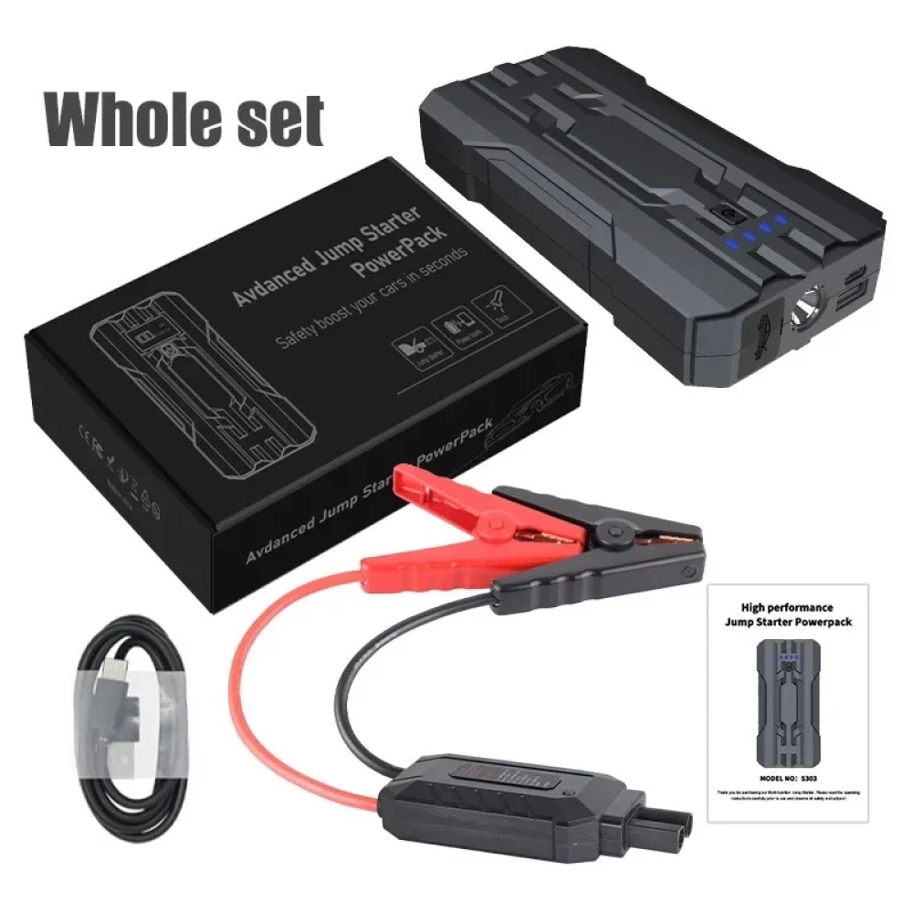 Arrencador de bateria per a cotxe 8000mAh Jumpstarter S301 compacte i segur amb llanterna LED SOS