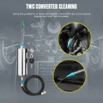 Adaptadores incluidos en el kit AUTOOL C100 para limpieza de inyectores de gasolina
