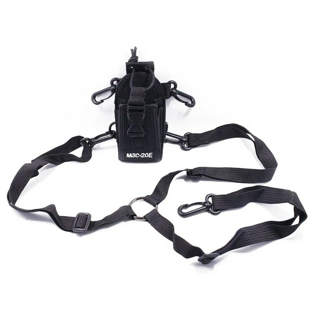 Funda Baofeng MSC-20E de nylon para walkie talkie con cierre seguro