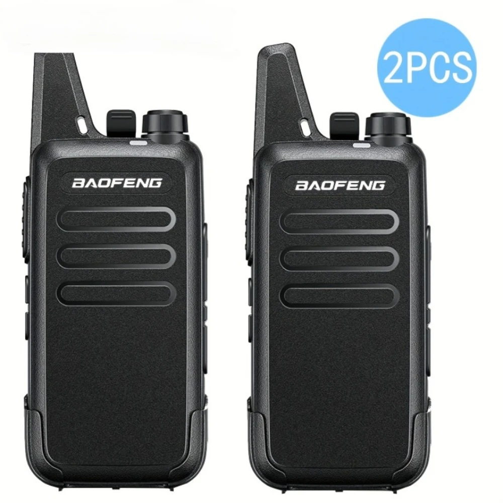 Baofeng Walkie Talkie T20 recarregable - Pack de 2 unitats amb auriculars pinganillo
