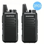 Baofeng Walkie Talkie T20 recarregable - Pack de 2 unitats amb auriculars pinganillo