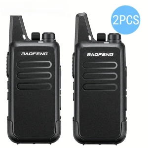 Baofeng Walkie Talkie T20 recarregable - Pack de 2 unitats amb auriculars pinganillo